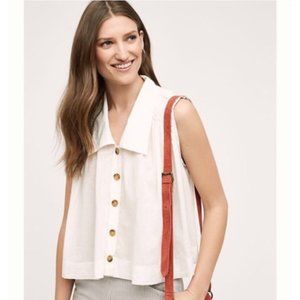 Holding Horses White Collared Coastal Button Down